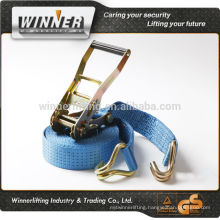 100% polyester ratchet cargo tie down straps